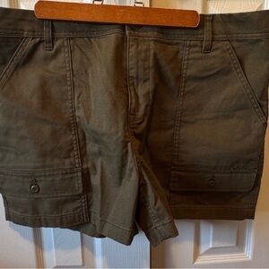 REI Women's Dark Green Cargo Shorts